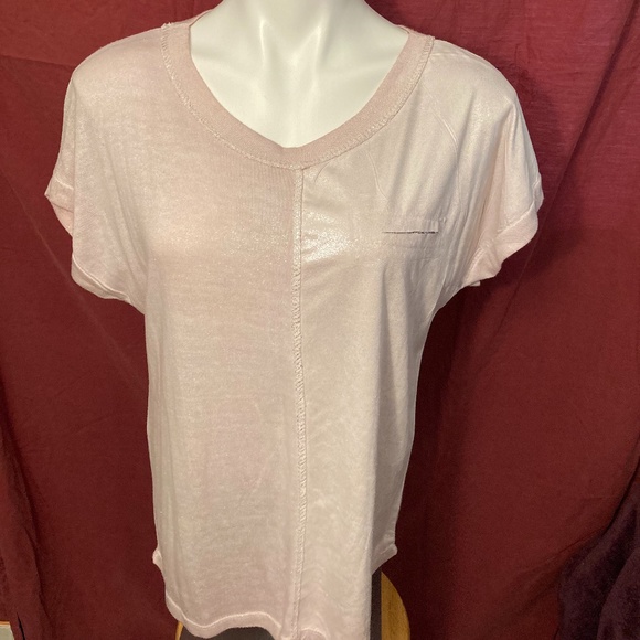 LAST DAY! Gigi Moda Pink Glittery Blouse - Picture 1 of 6